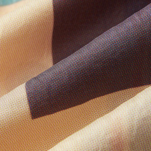 谜底趣味印花衬衣分袖2026夏新品复古显白桑蚕丝衬衫女262MC0475 商品图3