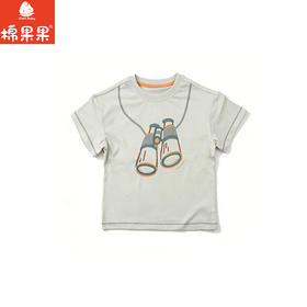 棉果果夏季新品男童纯棉凉感短袖T恤M212140226370