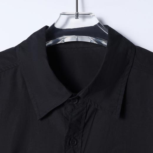 SDSA男装2026新款高贵轻奢韩系简约纯色长袖衬衫百搭宽松休闲衬衣 商品图1