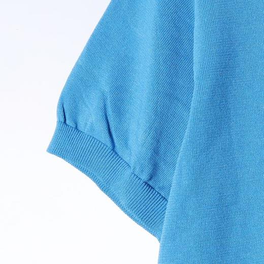 SDSA男装2026新款高贵轻奢老钱风纯色针织圆领短袖T恤百搭时尚 商品图2