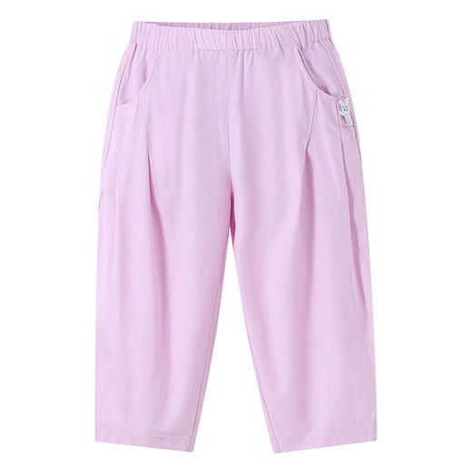 【实体店同款】男女童全腰梭织长裤夏季新款安奈儿童装XM626189 商品图6