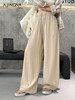 【轻薄飘逸】阿菁娜垂坠感棉麻阔腿裤F31C210038 商品缩略图1