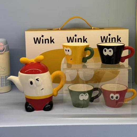 可爱茶壶造型，喝水都有好心情～💕 【奇幻陶瓷茶具】以精致卡通元素勾勒独特质感，简约时尚有格调，轻松点亮餐桌氛围！家居仪式感必备好物✨ 商品图1