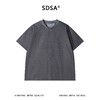 SDSA男装2026新款高贵轻奢亨利领小V领短袖T恤肌理感宽松圆领上衣 商品缩略图0