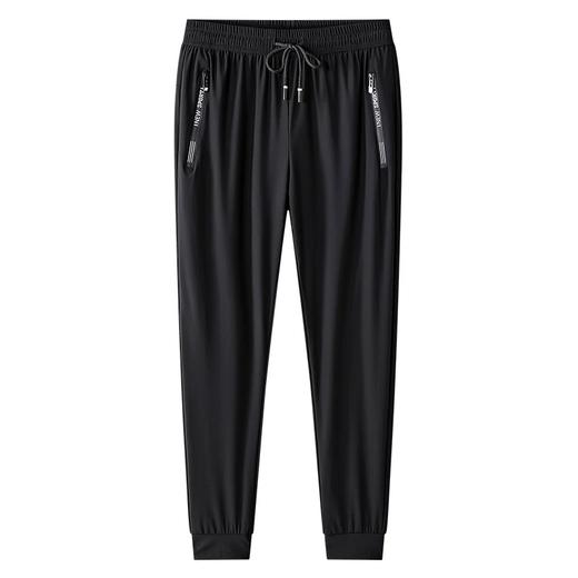 夏季超薄高档垂感冰丝裤弹力长裤男夏天必备薄款速干透气大码男裤 商品图4