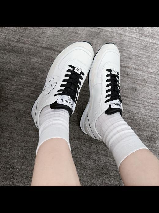 香奈儿 新款徽标黑白熊猫拼色德训休闲鞋 商品图3