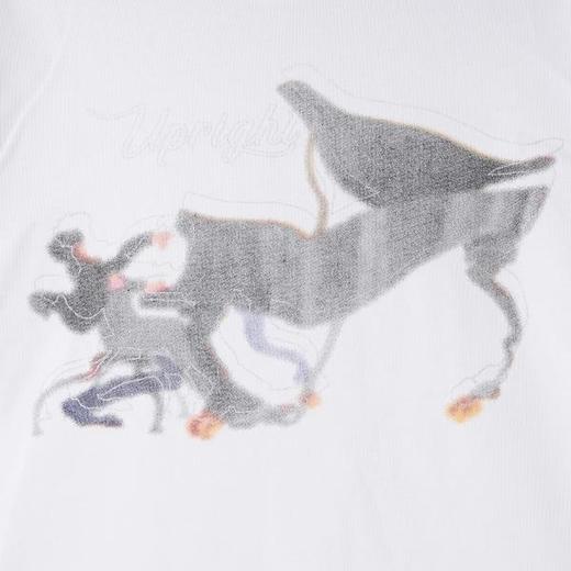 SDSA男装2026新款高贵轻奢老钱风撞色印花圆领短袖T恤百搭时尚 商品图3