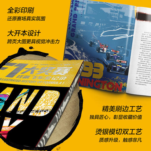F1大奖赛 狂飙飞车全记录 全彩珍藏版 f1赛车书籍 商品图1
