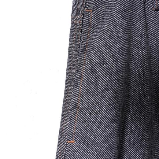 SDSA男装2026新款高贵轻奢高街设计纯色明线直筒牛仔裤百搭上衣 商品图2