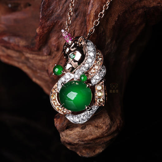 【心有灵犀】满绿独角兽项链GZ12512003 商品图2
