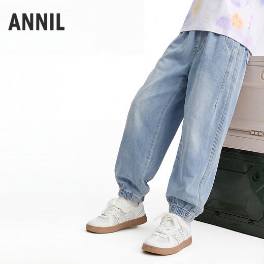 男女童牛仔单裤夏季新款安奈儿童装EM626744 商品图1