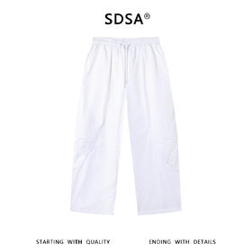 SDSA男装2026新款高贵轻奢美式高街纯色抽绳休闲裤百搭时尚裤子