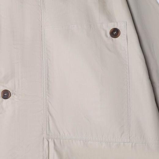 SDSA男装2026新款高贵轻奢斜门襟大口袋工装夹克宽松翻领休闲上衣 商品图3