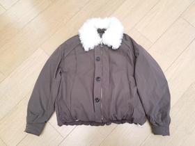 【门店同款】ENJOY冬季卷卷毛翻领羽绒外套 168343437