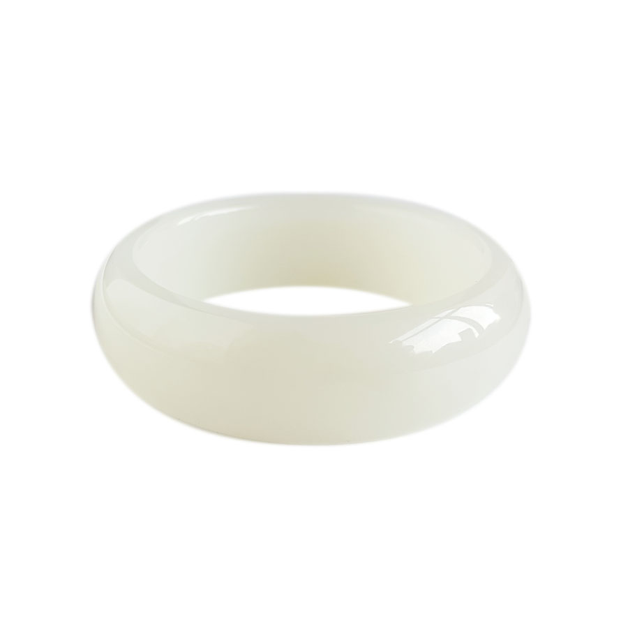 【天然正品】天然精品青海料细腻轮胎镯油润度佳60.5号和田玉手镯101125AH04