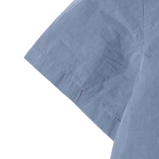 SDSA男装2026新款高贵轻奢基础款宽松短袖衬衫弧形下摆休闲上衣 商品图2