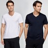 官网680！爱家男士60S莫代尔男V领短袖T恤 轻薄柔弹宽松休闲百搭打底衫睡衣家居服 商品缩略图0