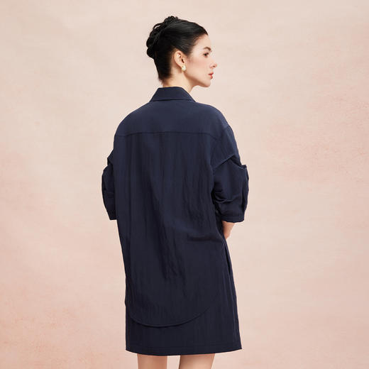 RF801斯尔丽26春夏新款衬衣式时尚休闲遮肚子不挑身材通勤连衣裙 商品图1