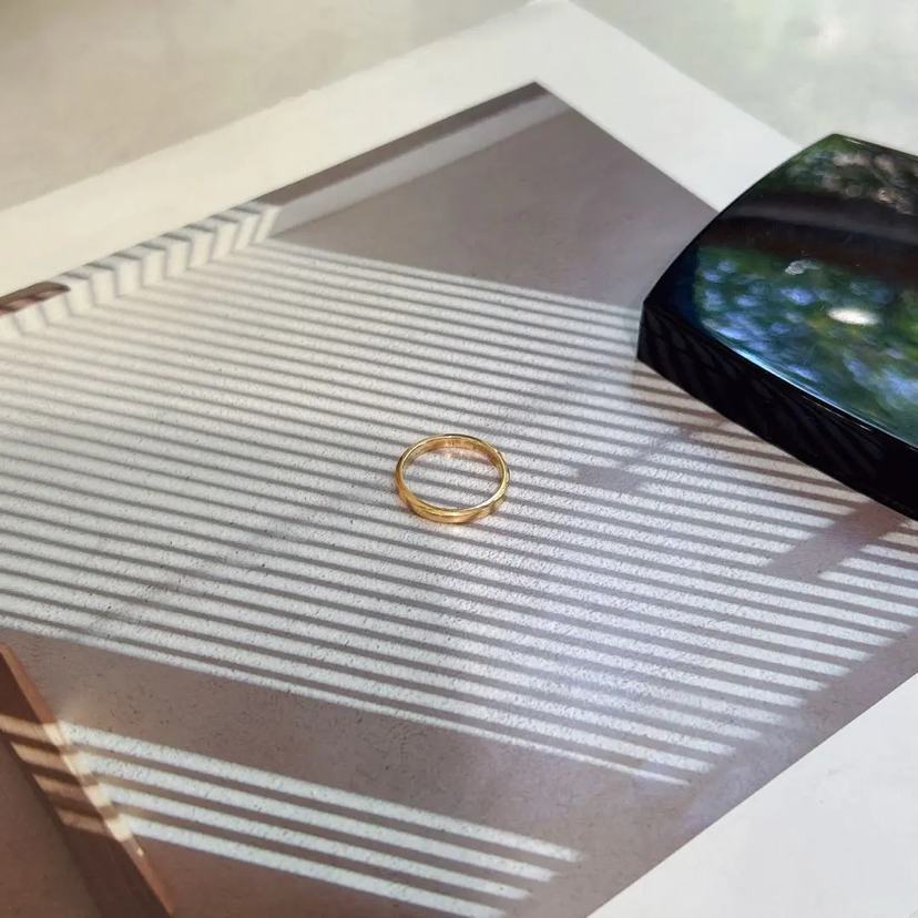 梵克雅宝 18K金 素圈 戒指