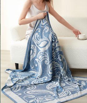 紫罗兰 航空毯-一路平安 530G（统一采购） （非礼盒包装）