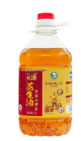 资土民源 古法小榨花生油2.5L/桶