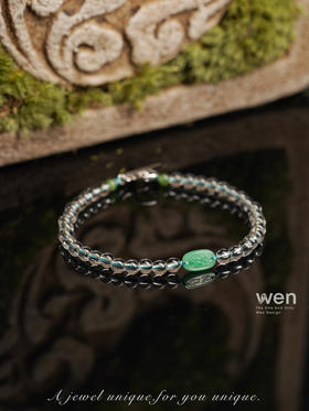 招财纳福翡翠手串