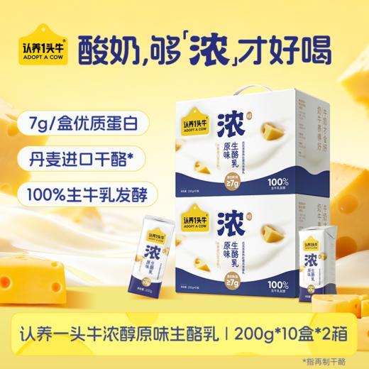 认养一头牛 浓醇原味生酪乳 200g*10 一提装/两提装 商品图6