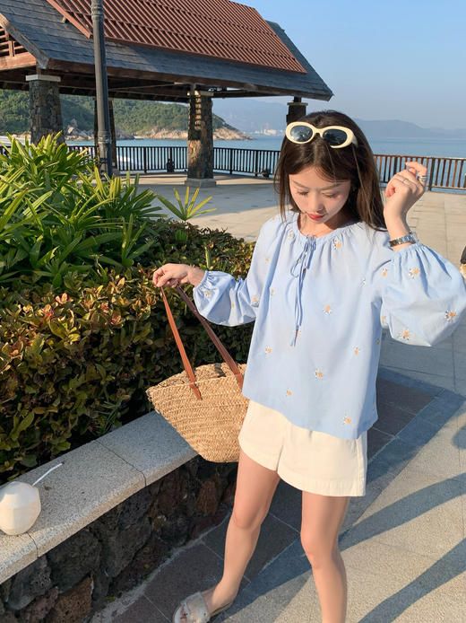 <曾小咸推荐>4.5现货秒杀 ！微信超特价！韩系小清碎花衬衫 日常139.99 立减70 秒杀69.99！！ 商品图9