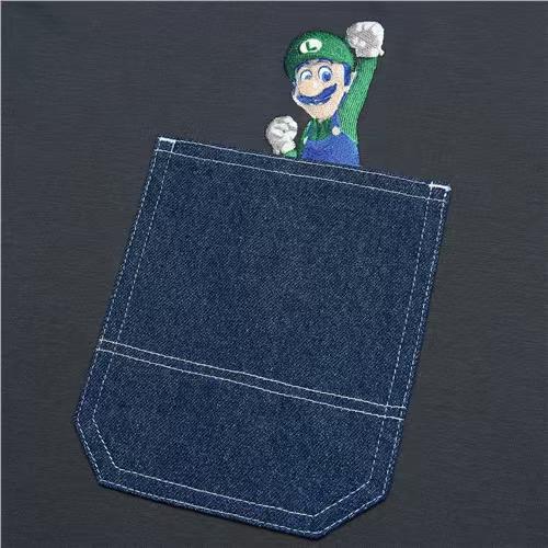 佐丹奴男装【超级马力欧兄弟联名款】索罗娜牛仔布袋设计印花短袖T恤衫01096355 商品图6