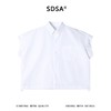 SDSA男装2026新款高贵轻奢无袖阔版扣领衬衫宽松落肩休闲上衣 商品缩略图0