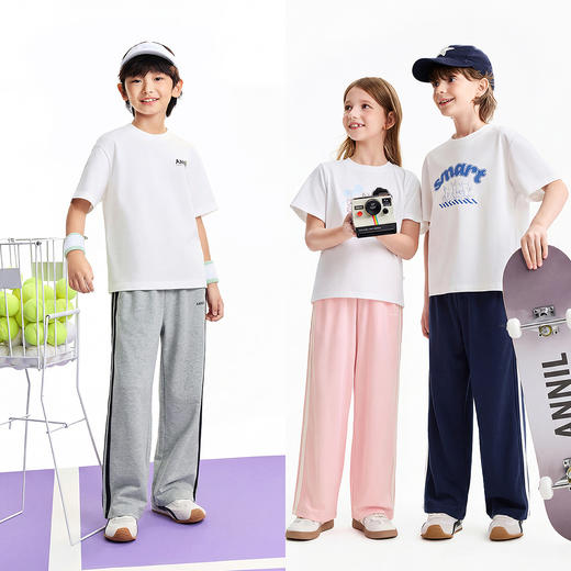 男女童针织单裤夏季新款安奈儿童装EM626808 商品图3