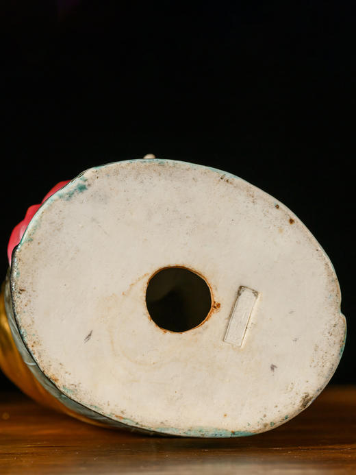 民国 白釉描金加彩观音像 商品图4