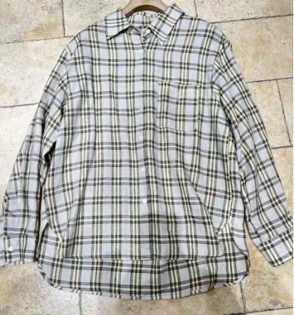 【门店同款】ENJOY春季亚麻格纹衬衫 161902558 商品图0