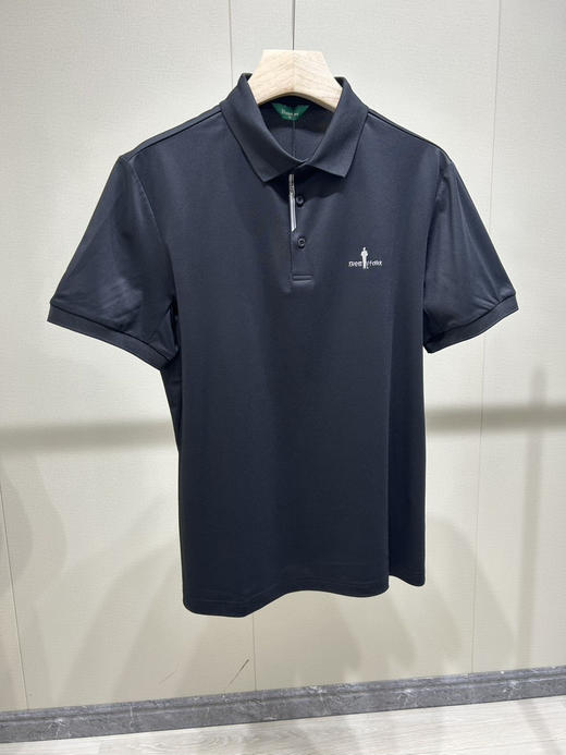 原单正品比音勒芬高尔夫夏季男休闲运动短袖POLO衫，
颜色：黑色、白色、浅绿
尺码 M、L、XL,XXL 商品图2