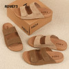 和诚行2026夏季新款时尚百搭真皮勃肯厚底男式拖鞋1950099 商品缩略图2