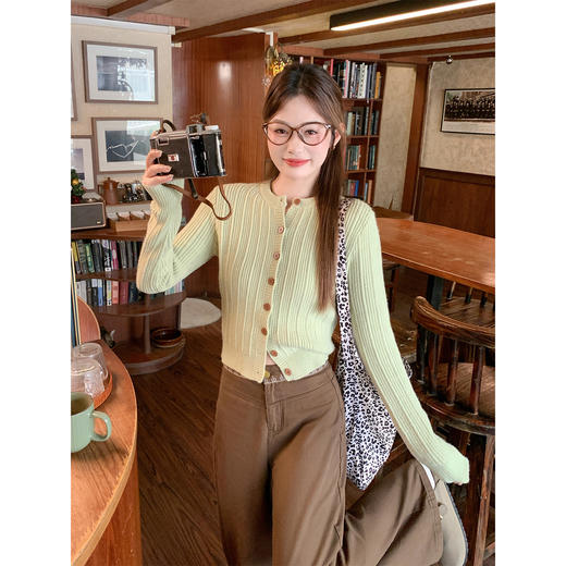 <曾小咸推荐>4.4现货秒杀 ！微信超特价！韩系针织开衫 日常169.99 立减90 秒杀79.99！！ 商品图4