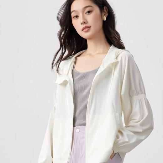 【裸感防晒】2026年新款宾霸凉感防晒衣 90g纸张薄 日本进口旭化成铜氨纤维 自带凉感 连帽防紫外线 宽松 7A抗菌 2661 商品图7