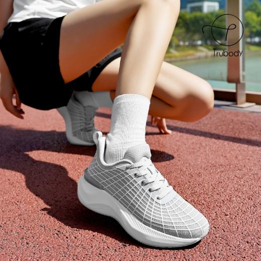 体测作弊鞋 缓震支撑系列【适合长跑训练，马拉松，大体重选择！】鞋子碰上黑科技?【Trubody男女避震夜光跑鞋1085】完爆你的所有鞋子！ 浪姐贾静雯也爱穿！一起get起来！助攻你的每一步！  商品图5