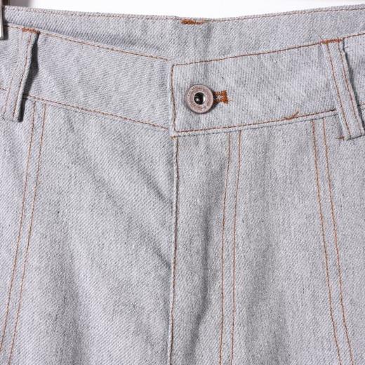 SDSA男装2026新款高贵轻奢高街设计纯色明线直筒牛仔裤百搭上衣 商品图2