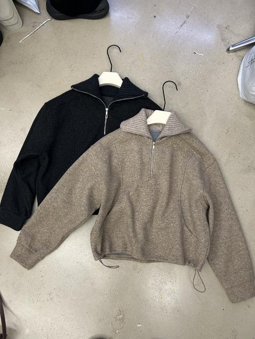 【门店同款】ENJOY冬季针织翻领拼接卫衣 167393897 商品图0