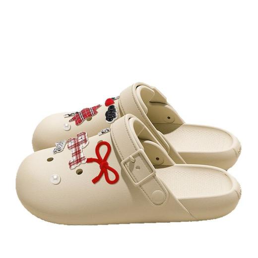 【拖鞋凉鞋一秒切换❗防滑大底】洞洞鞋女款外穿夏季新款厚底凉拖防滑沙滩鞋包头海边半拖鞋女。ri 商品图4