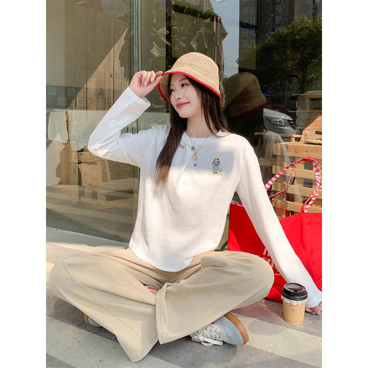 <曾小咸推荐>4.4现货秒杀 ！微信超特价！韩系刺绣打底衫 日常139.99 立减80 秒杀59.99！！ 商品图3