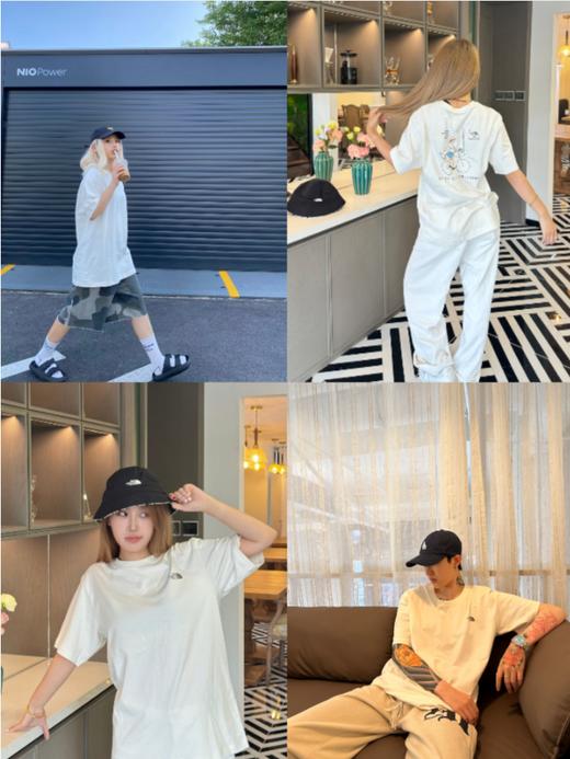 北面走进你心里简约卡通T恤 商品图4