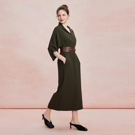RF807斯尔丽26新款商场同款宽松H廓形不挑身材知性大方连衣裙 商品图3