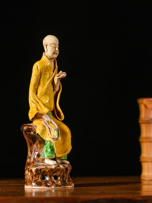 清	素三彩罗汉人物像 商品图3