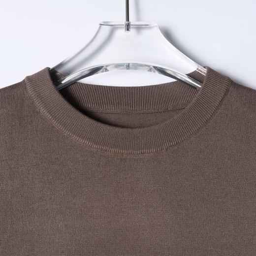 SDSA男装2026新款高贵轻奢老钱风纯色针织圆领短袖T恤百搭时尚 商品图2