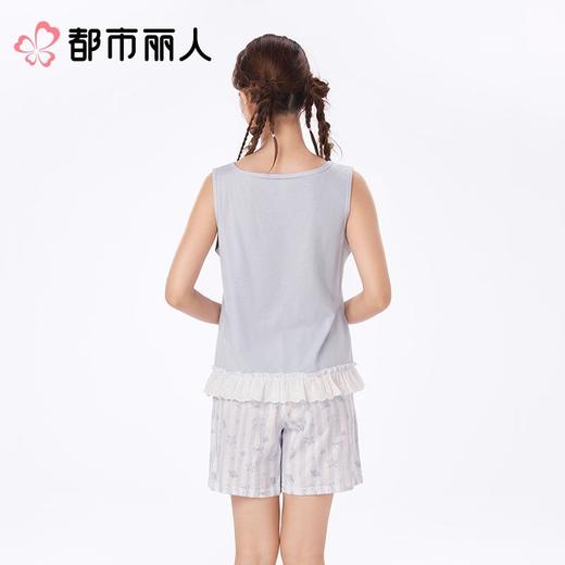 都市丽人女士睡衣家居服背心短裤棉质背心套装LHC2F9 商品图2