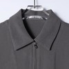 SDSA男装2026新款高贵轻奢翻领拉链哈灵顿夹克宽松纯色休闲上衣 商品缩略图1