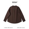 SDSA男装2026新款高贵轻奢潮牌复古亨利领宽松长袖衬衫 商品缩略图4