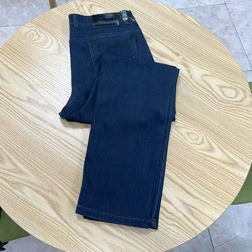 夏季薄款男士牛仔裤透气中腰直筒宽松版型长裤   YMXZ-8303 商品图2